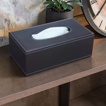 Professional Leatherette Tissue Box Holder