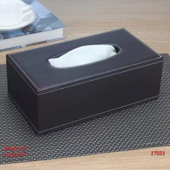 Professional Leatherette Tissue Box Holder