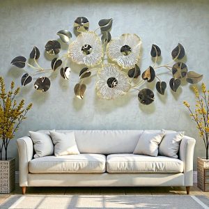3D Metal Botanical Wall Sculpture