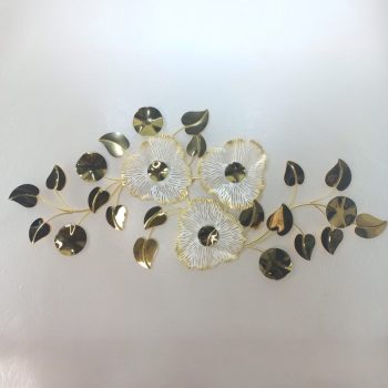 3D Metal Botanical Wall Sculpture
