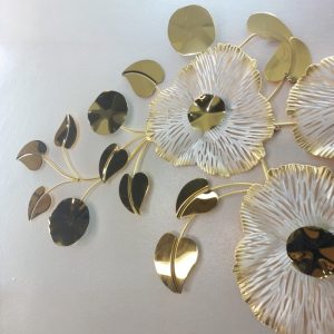 3D Metal Botanical Wall Sculpture