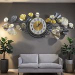 Modern Ginkgo Leaf Decorative Wall Clock (2)