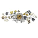 Modern Ginkgo Leaf Decorative Wall Clock (2)