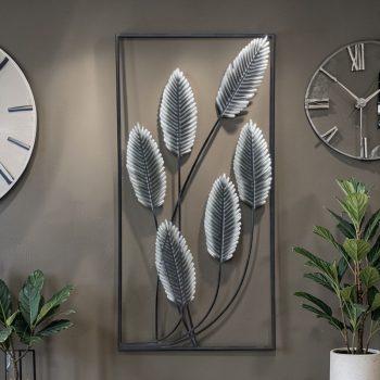 Modern Botanical Harmony Metal Wall Art