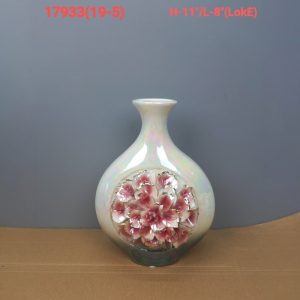 Ceramic Iridescent Pearl Flower Vase