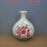 Ceramic Iridescent Pearl Flower Vase