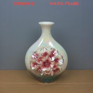 Ceramic Iridescent Pearl Flower Vase