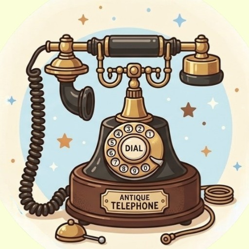 Antique telephone set