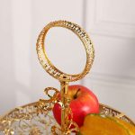 With Gold Sliver Handmade Glass Plate Set