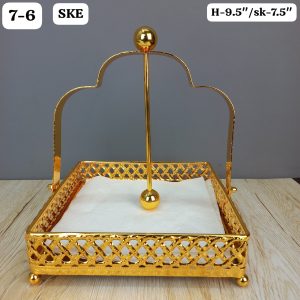 Royal Gold Lattice Tissue and Napkin Holder