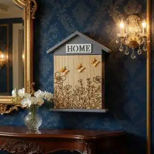Wall Mounted Wooden HOME Key Cabinet
