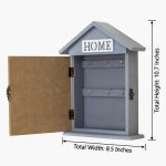 Wall Mounted Wooden HOME Key Cabinet