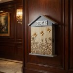 Wall Mounted Wooden HOME Key Cabinet