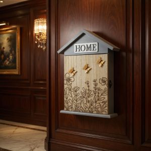 Wall Mounted Wooden HOME Key Cabinet