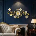 Elegant Floral Vine Wall Clock