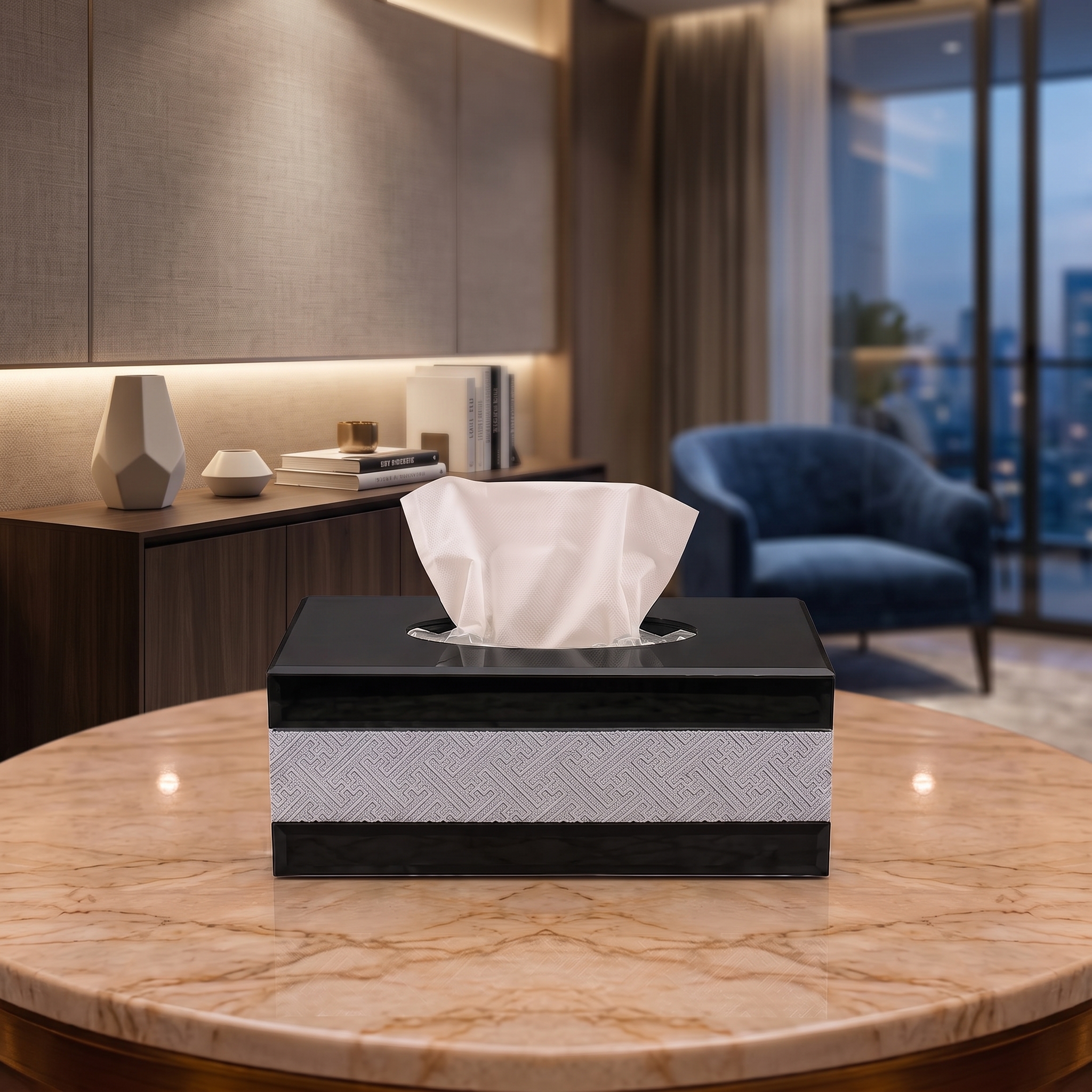 Premium Decorative Mirror Finish Tissue Box Premium Decorative Mirror Finish Tissue Box
