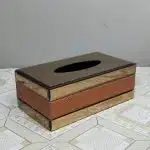 Luxury Patterned Mirror Tissue Box Holder for Home & Office