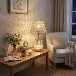 Modern Luxury Crystal Shade LampTable