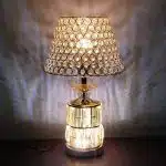 Modern Luxury Crystal Shade LampTable